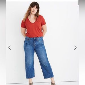 Madewell curvy slim wide leg denim